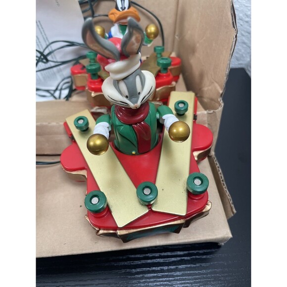 Mr. Christmas Looney Tunes Ornaments Musical Holiday 1997 Plays 20 Song With Box - Picture 7 of 16